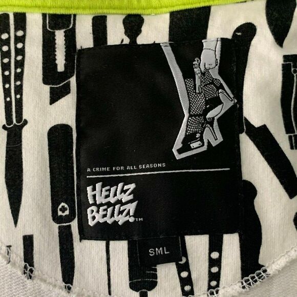 Hellz Bellz Dangerous Hoodie Sweatshirt White - Picture 9 of 9